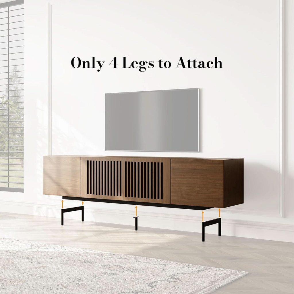 Solid Wood Walnut Media Console