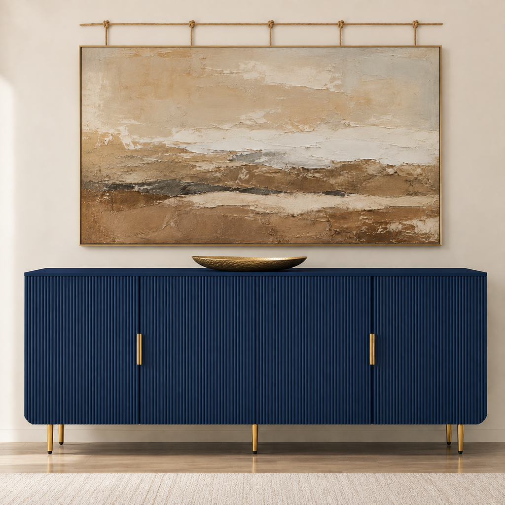 Modern Farmhouse Fluted Sideboard