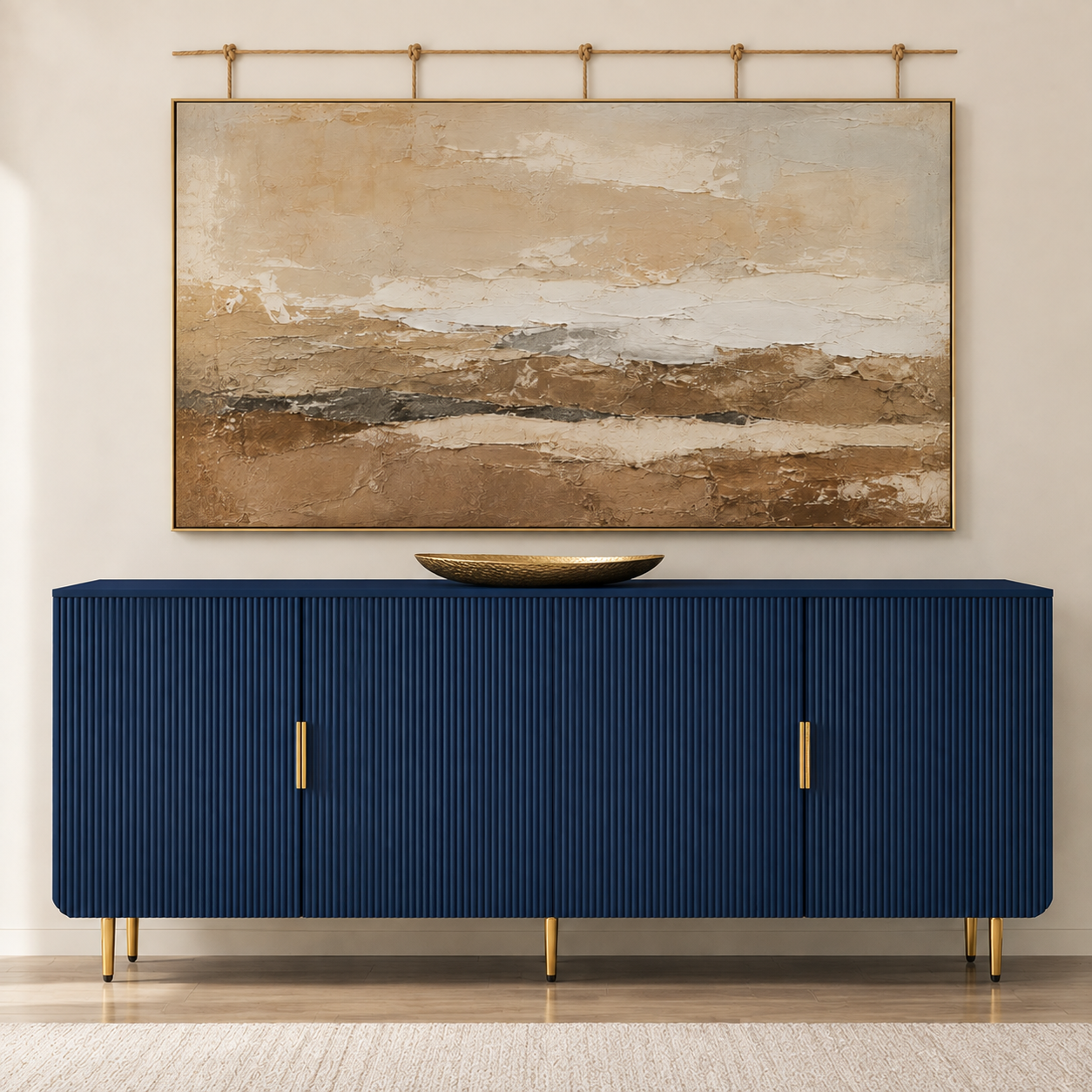 Modern Farmhouse Fluted Sideboard