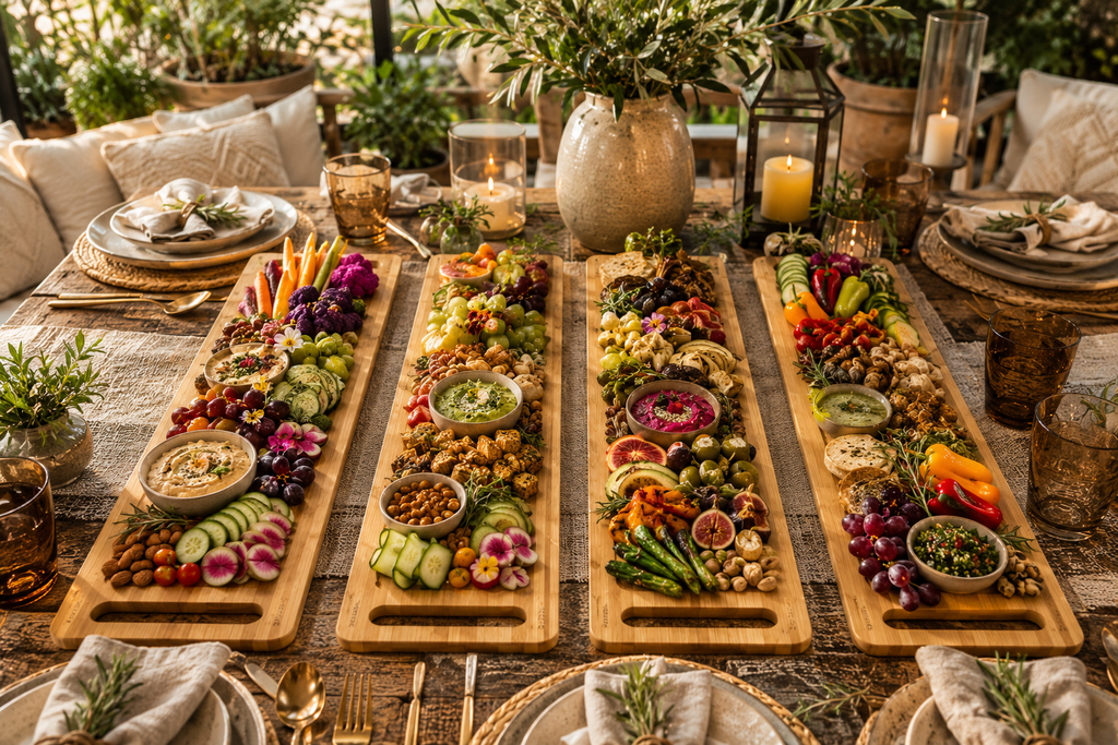 Bamboo Charcuterie Board 31.5" inch X 7.9" inch | 80 X 20 Cm