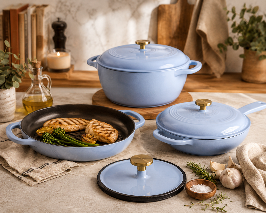 6-Piece Cast Iron Cookware Set
