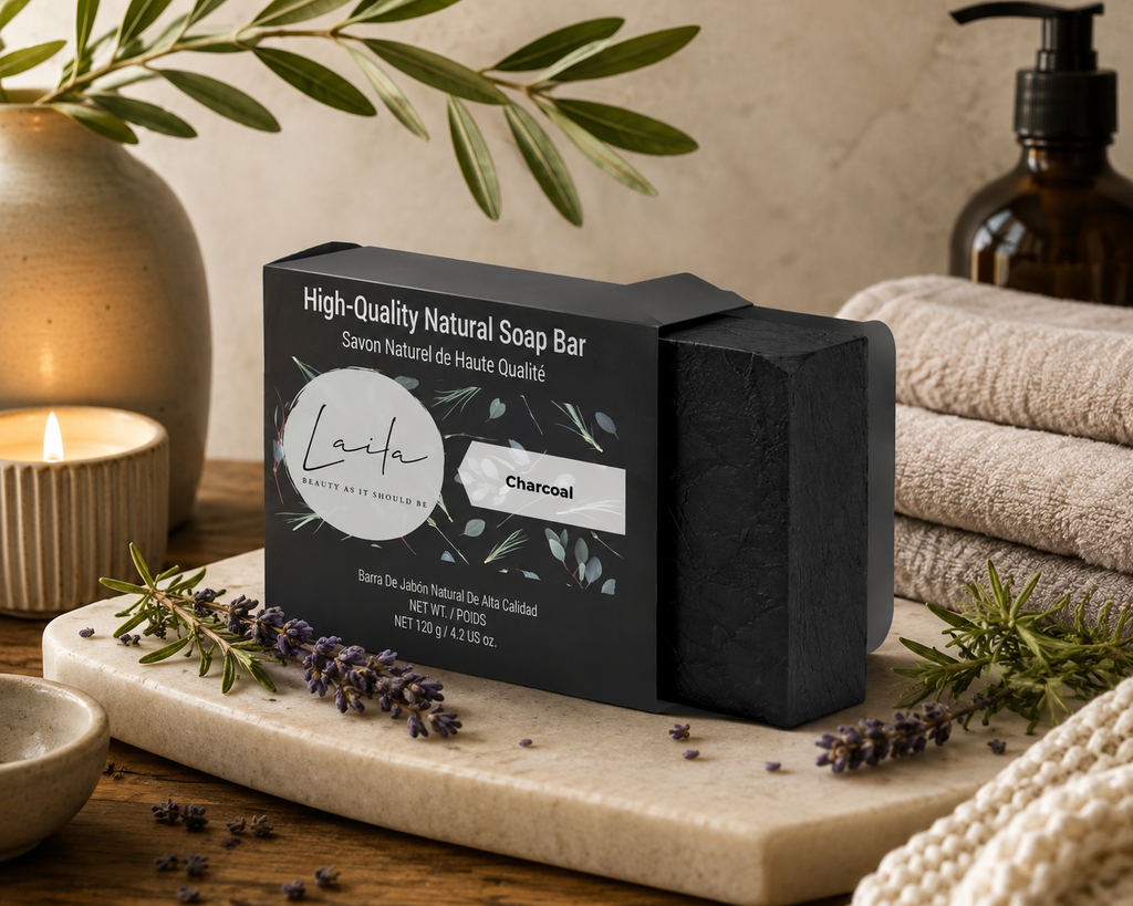 Natural Charcoal & Goat Milk Botanical Soap Bar