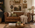 Heritage Leather Two-Seater Sofa