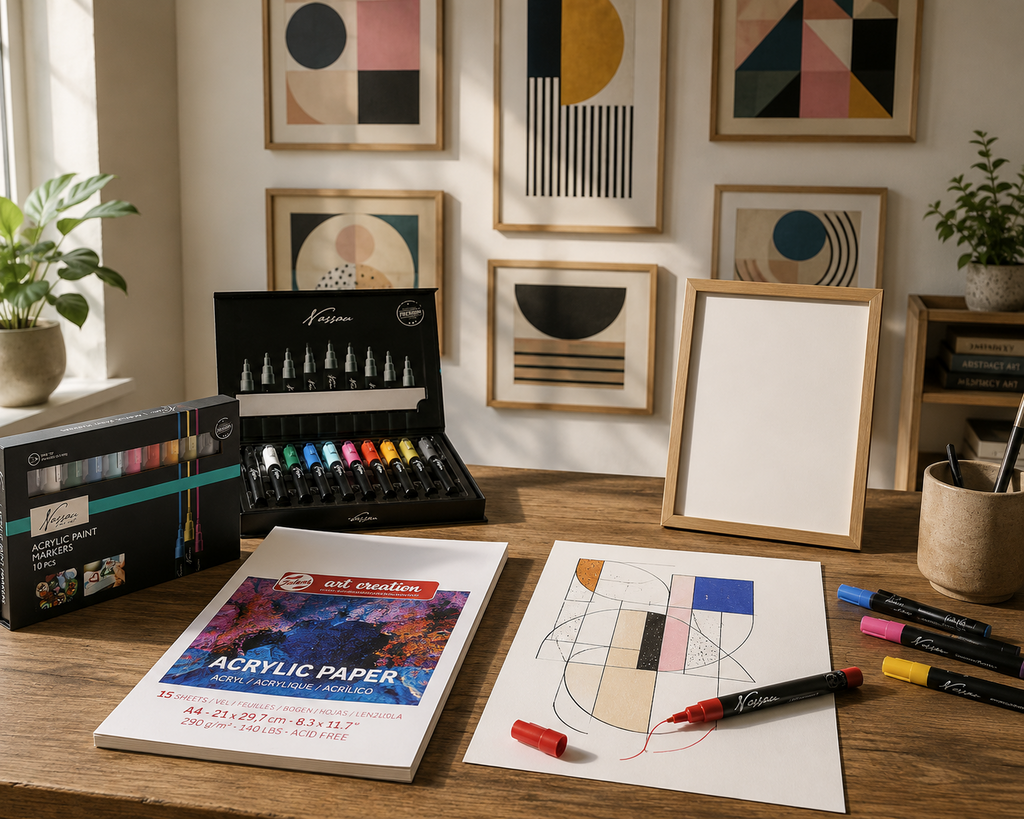 Nassau Acrylic Marker Set – 10 Bright Colors