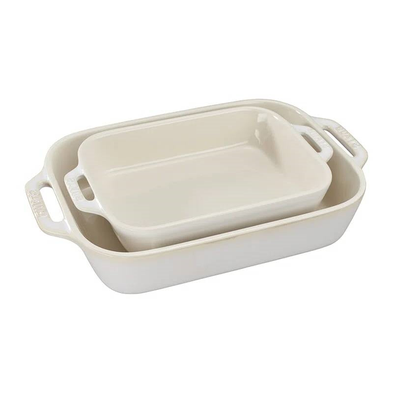 Staub Ivory Stoneware Baking Dish Set