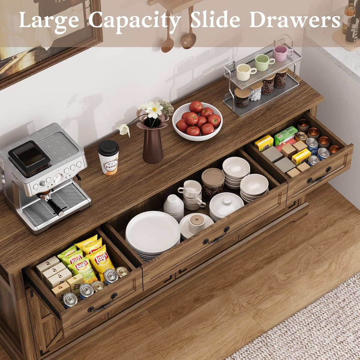 Walnut Farmhouse Sideboard