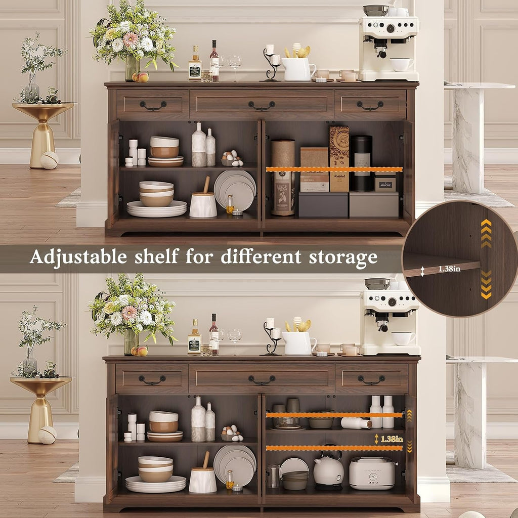 Walnut Farmhouse Sideboard