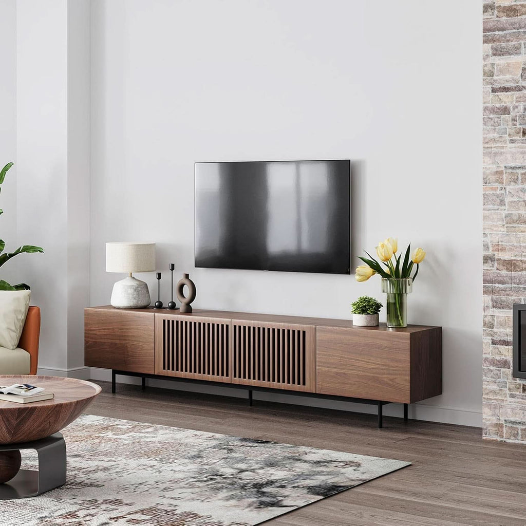 Solid Wood Walnut Media Console