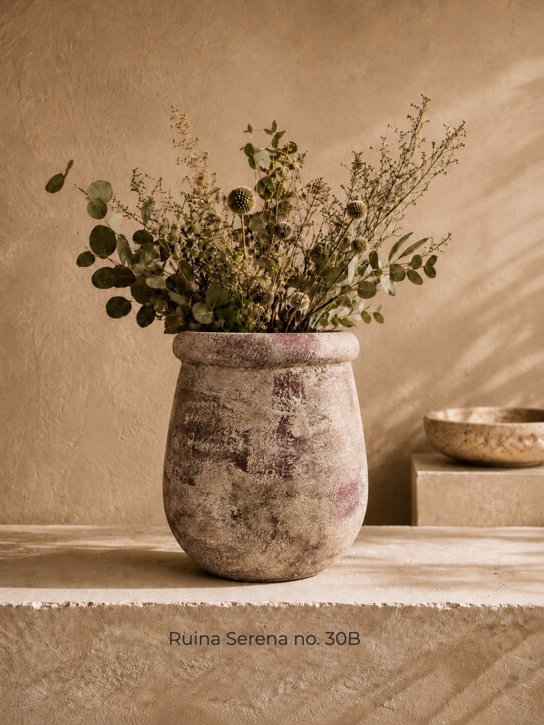 Terracotta Mineral Patina Statement Vase