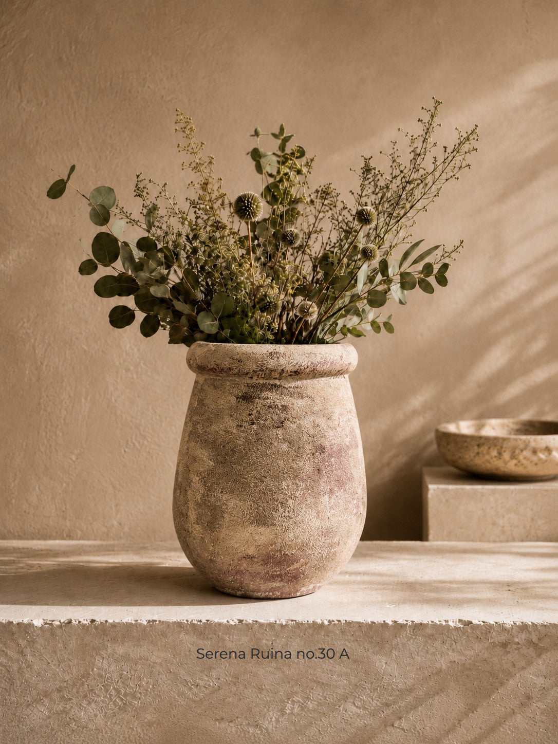 Terracotta Mineral Patina Statement Vase